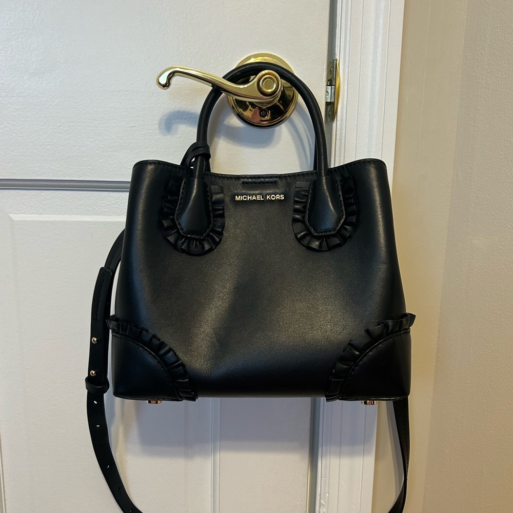 Michael Kors Mercer Gallery Small Ruffle Satchel
